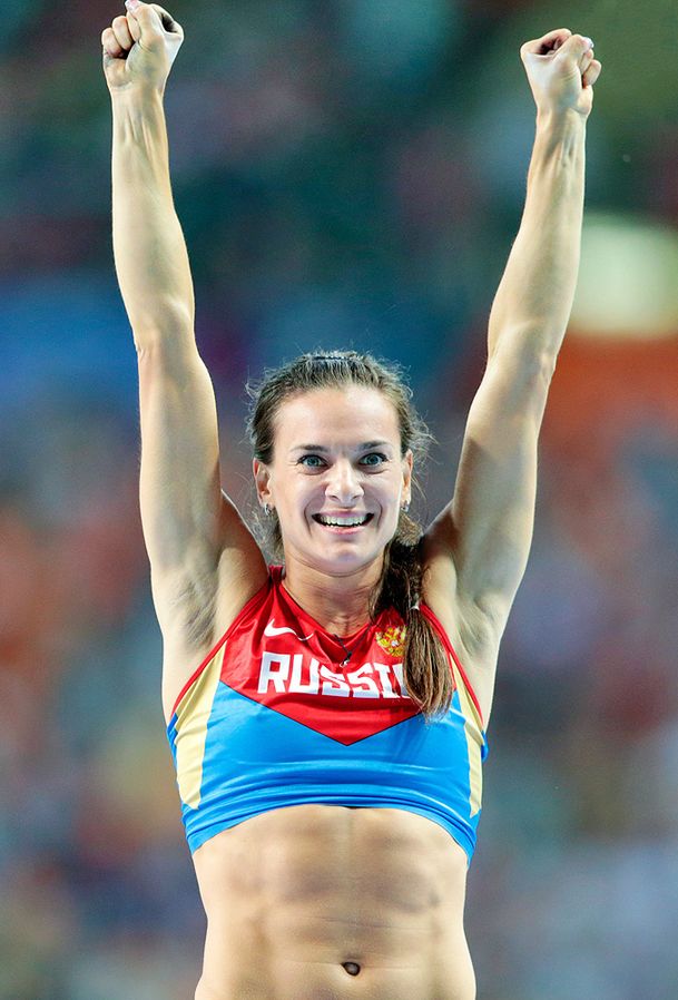 Yelena Isinbayeva on 14th IAAF World Championships in Athletics (Source: Wikimedia)