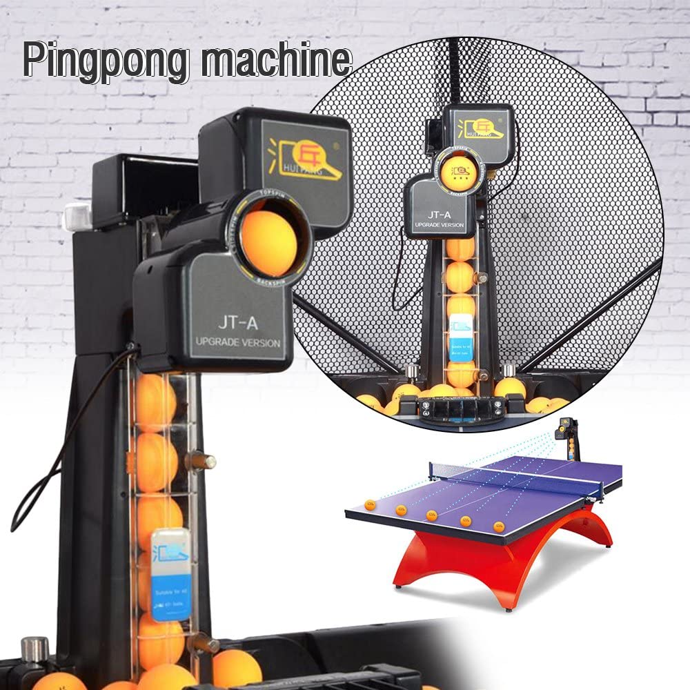 Table Tennis Net ESS]Automatic Table Tennis Robot Multipoint Spinning Ball Training Wireless Remote Control Ping Ping Pong Robot Reviews