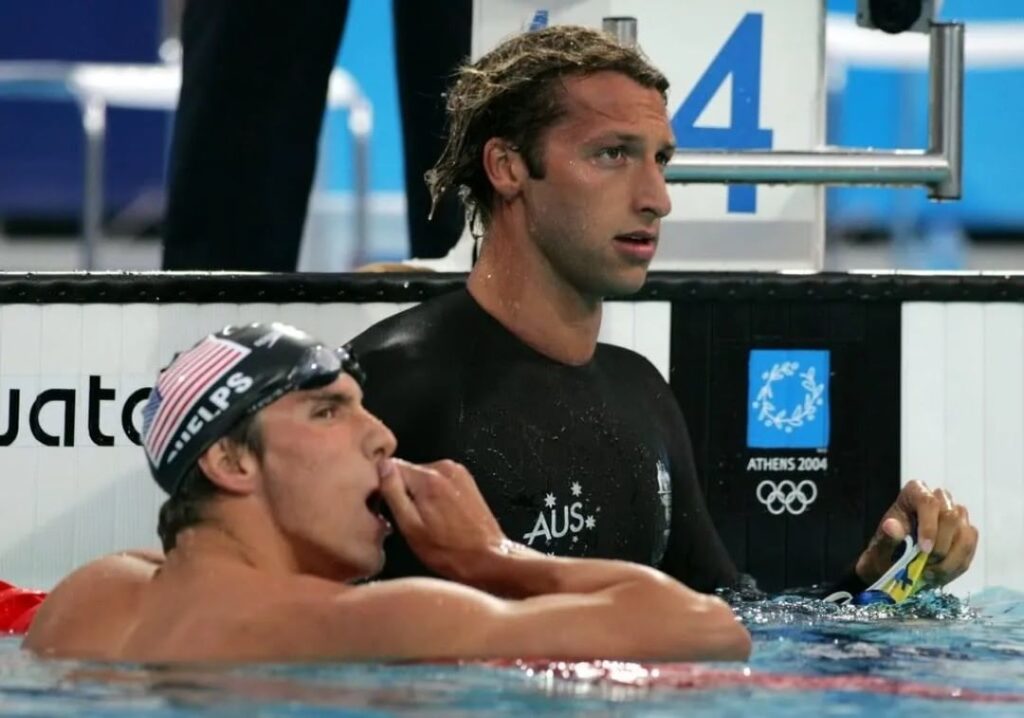 Michael Phelps and Ian Thrope