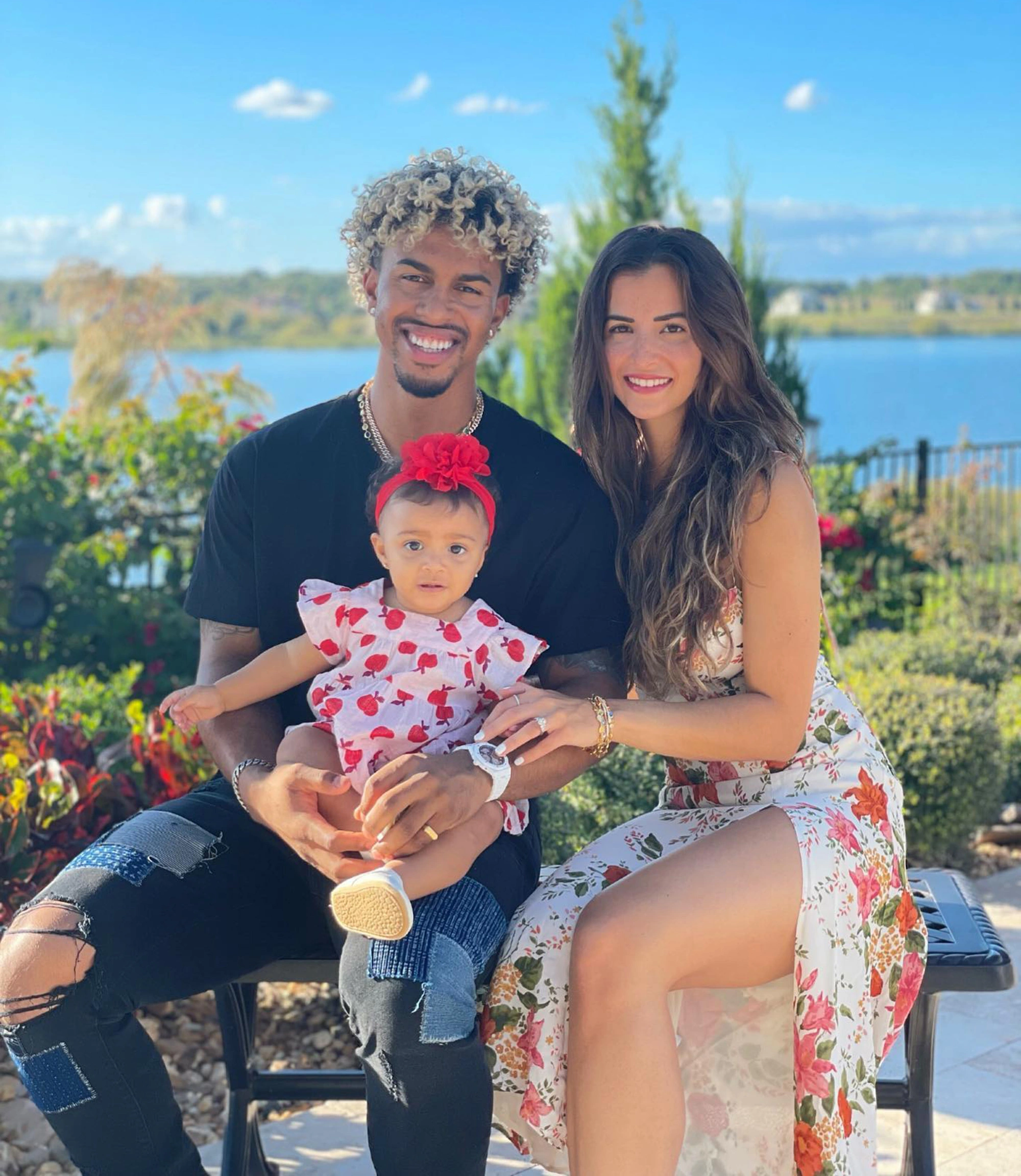 Francisco With His girlfriend Katia And Their Daughter 