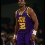 Karl Malone In Utah Jazz Jersey