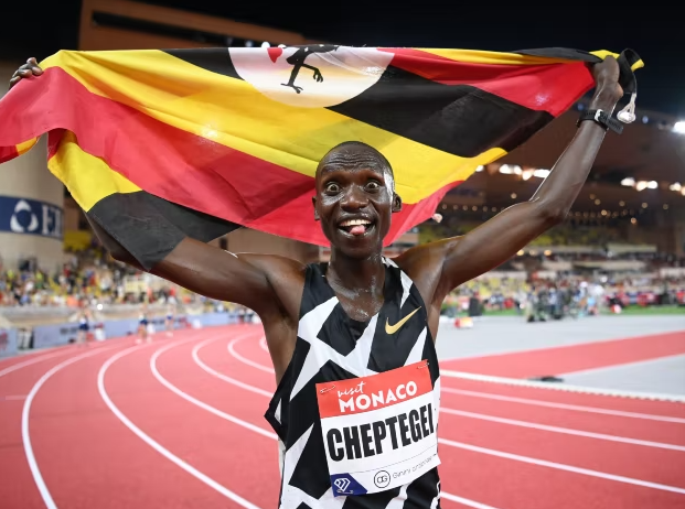 Joshua Cheptegei at Monaco Diamond League