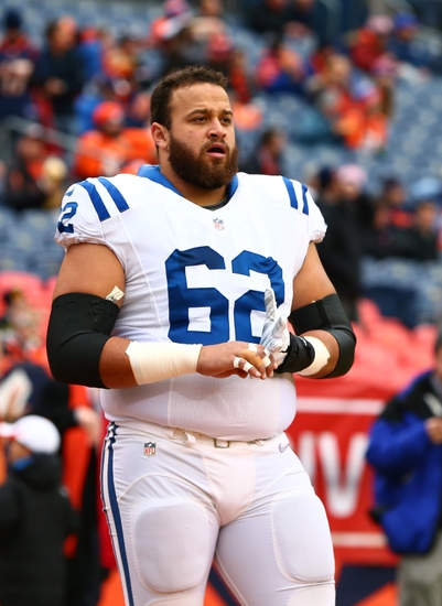 Indianapolis Colts Center Khaled Holmes (62) Against The Denver Broncos 