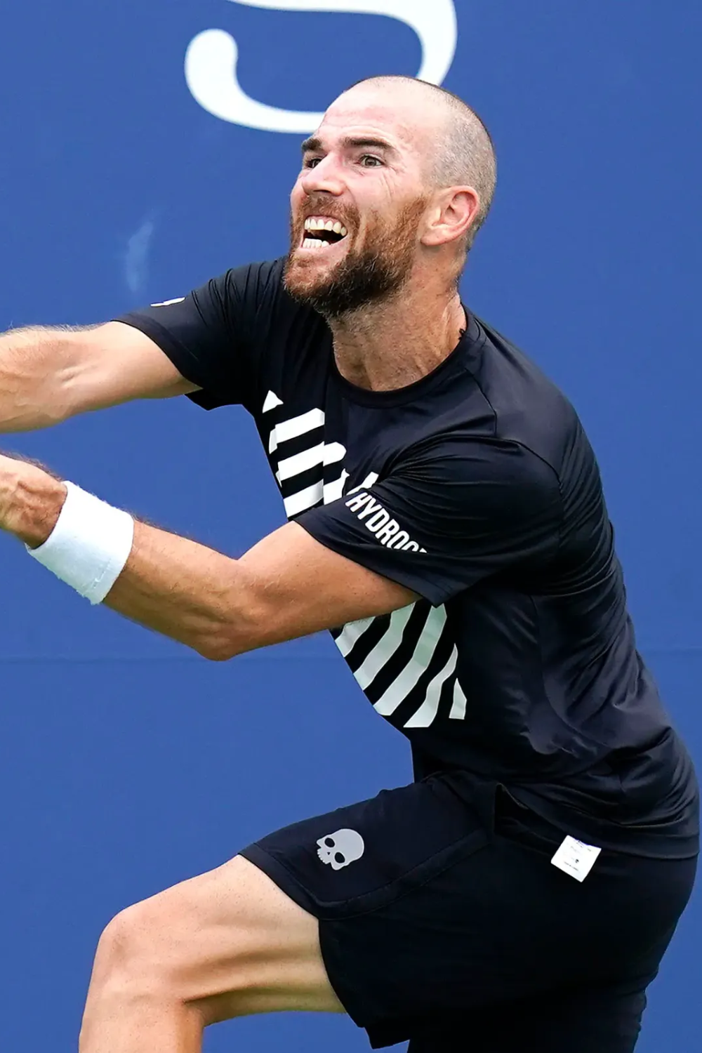 Adrian Mannarino In His Second Round Win At The US Open 