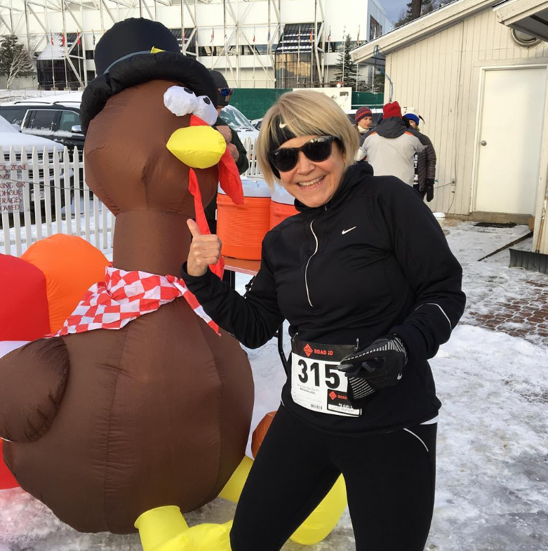 Sportcaster Joyce Taking Picture With Turkey
