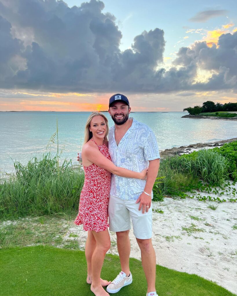 Emily Wilkinson with-her-boyfriend-Baker-Mayfield