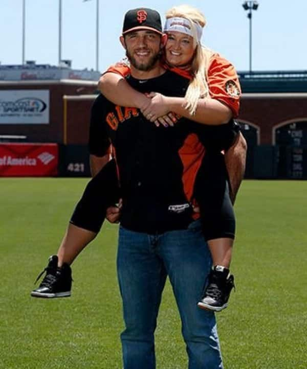 Ali Saunders With Her Husband