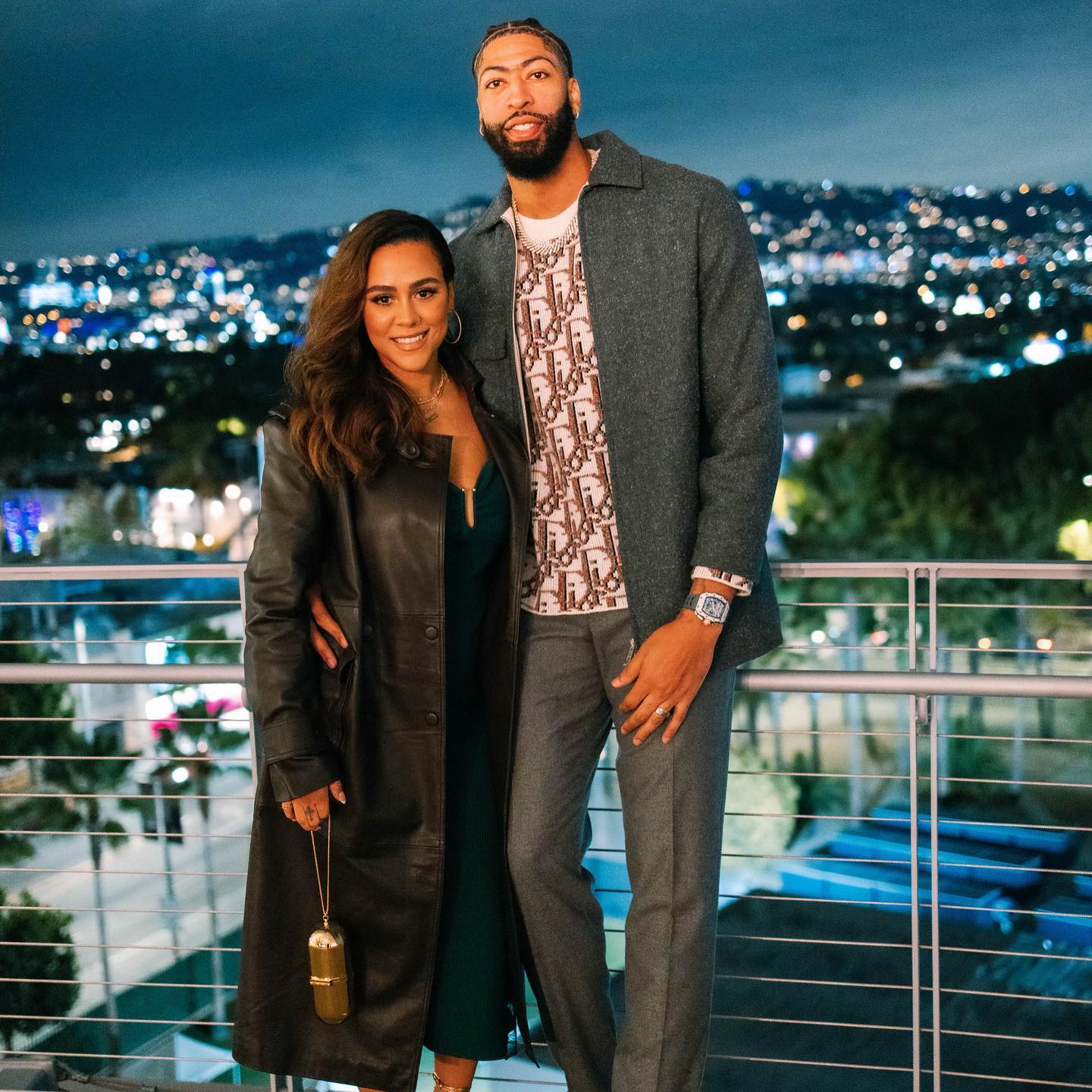 Anthony Davis and his girlfriend, Marlen P.