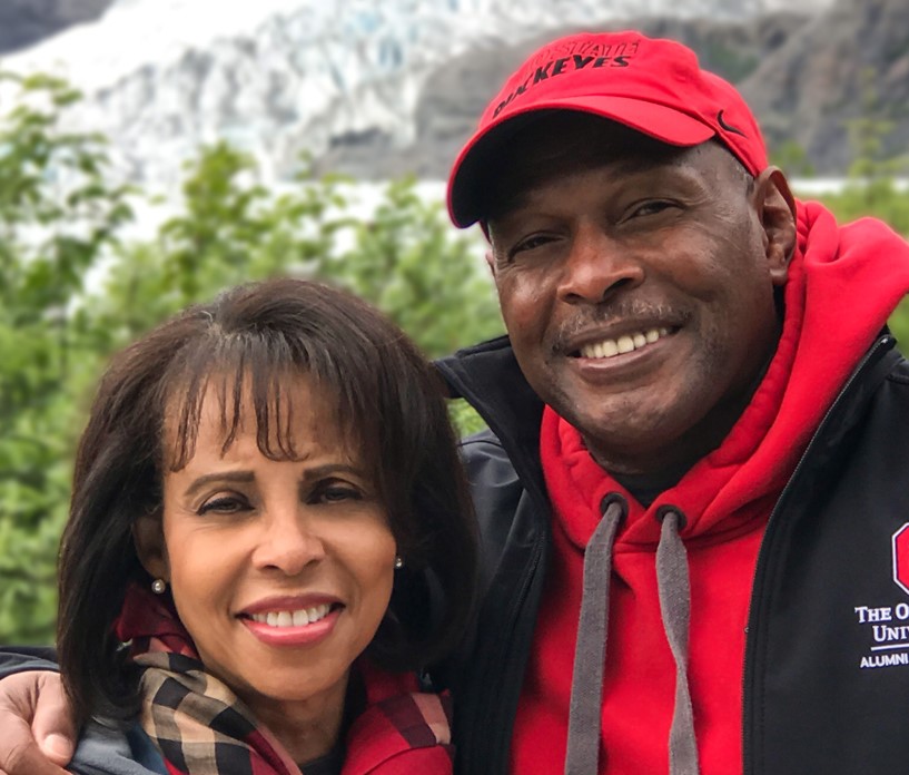 Archie Griffin with his wife