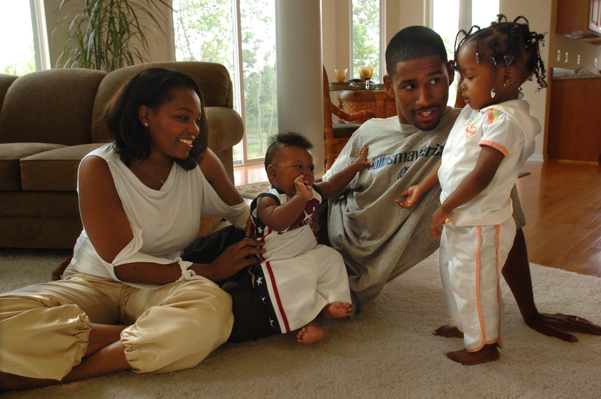 Bell with his exwife Kenya and kids
