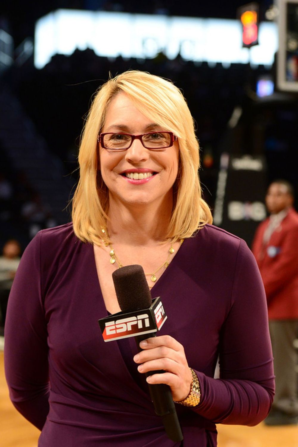 Doris Burke Smiles Warmly At The Camera