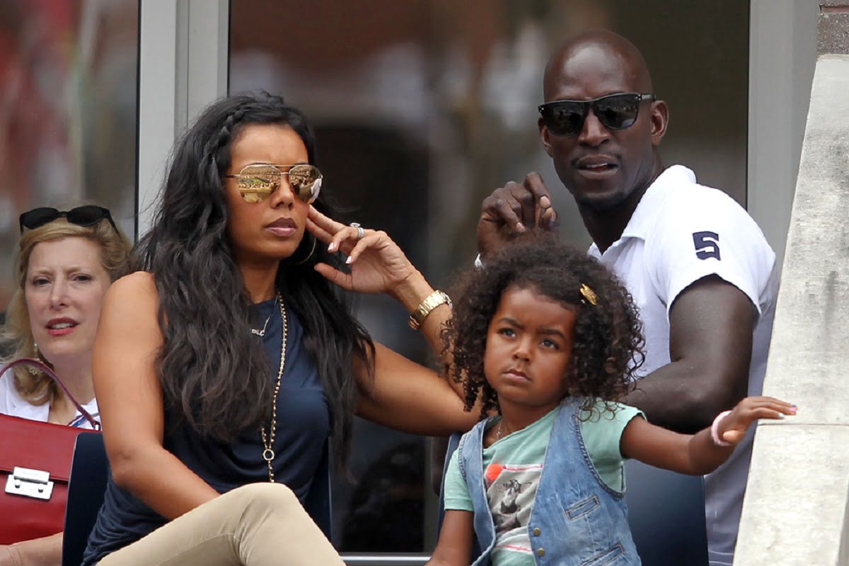 Kevin Garnett With His Ex-Wife And Daughter