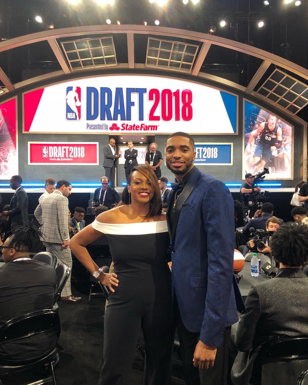 Mikal Bridges With His Mother