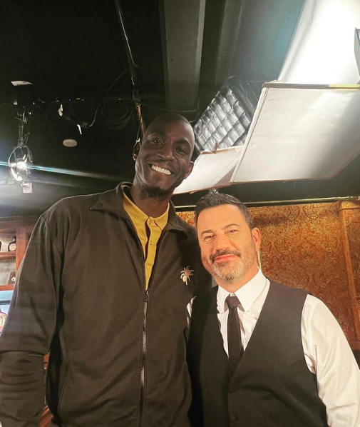 Kevin Garnett with Jimmy Kimmel (Source: instagram)