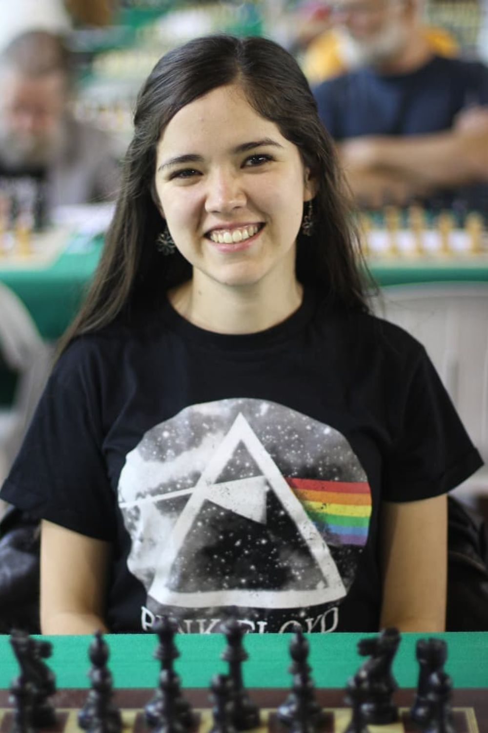 Ayelén Martinez During The Chess Championship