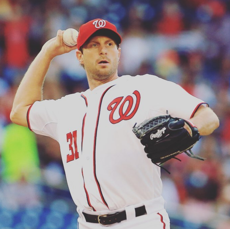 Max Scherzer 17 Parkway Central High School Colts White Baseball Jersey 2 —  BORIZ