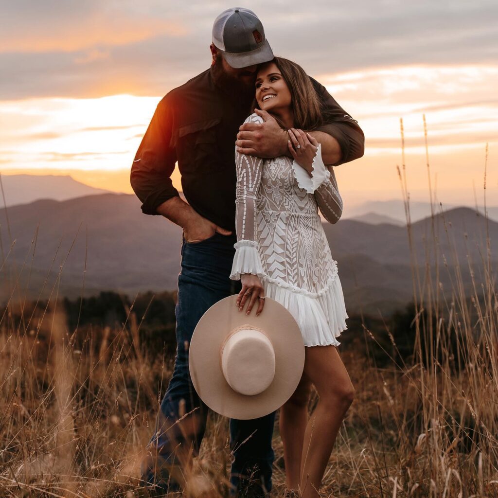 Ben Cleveland with his beautiful wife, picture