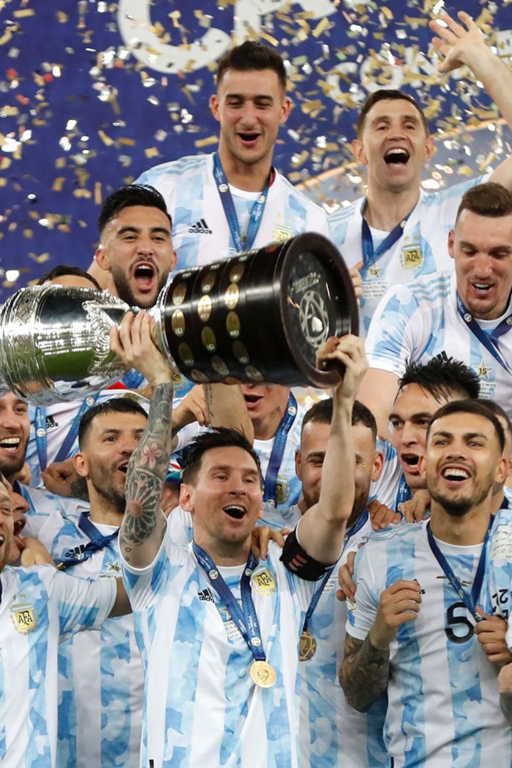 Argentina Celebrating Copa America 2021 Win 