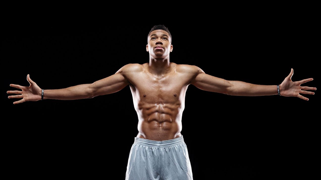 Giannis Showing Off His Physique