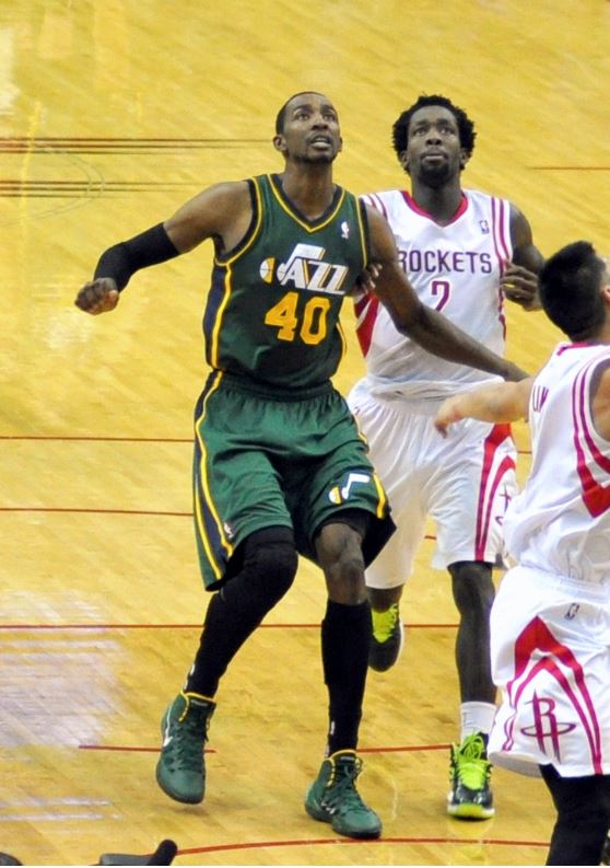 Jeremy Evans playing for the Jazz in 2014