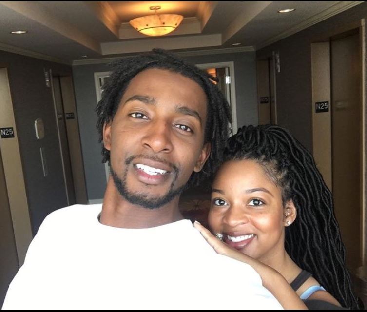 Jeremy Evans with his wife, Korrie Evans