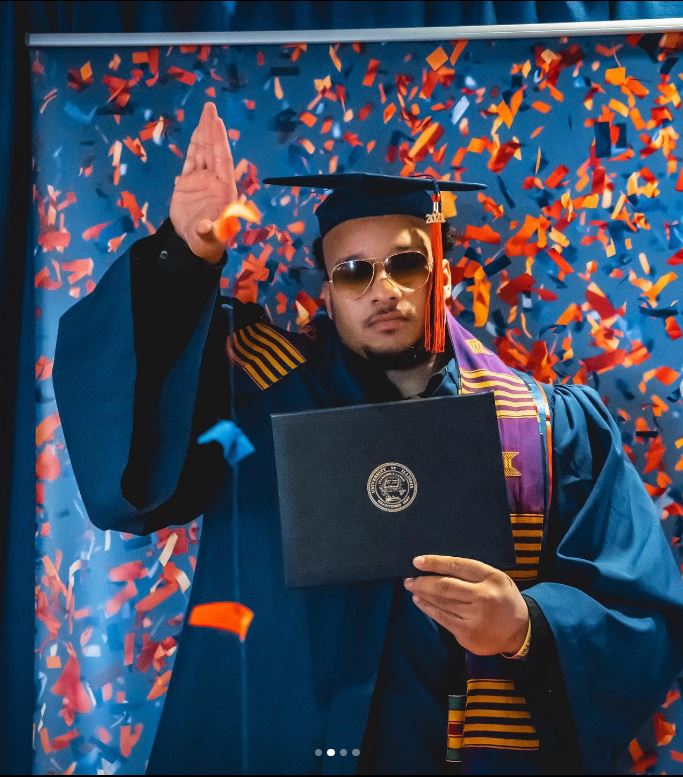 Kendrick Green at his graduation