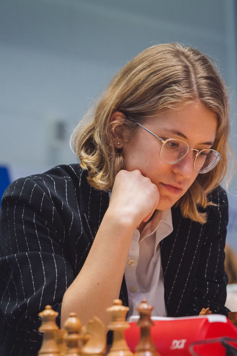 Stavroula Tsolakidou Playing In A Chess Championship