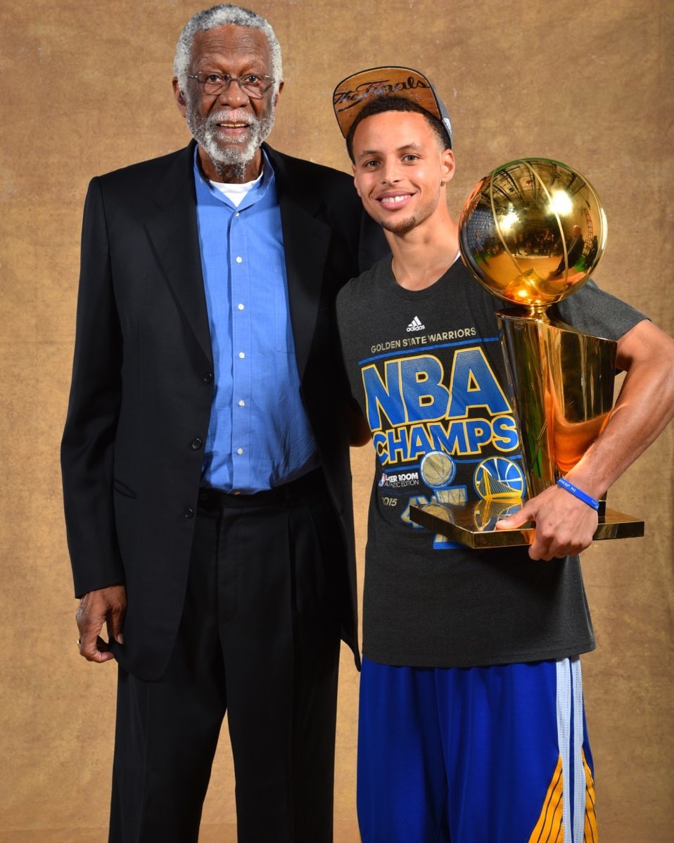 Stephen Curry With A Legend