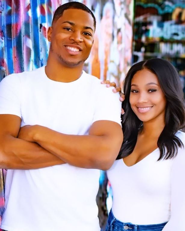 Tyler Lockett with his girlfriend, Lauren Jackson