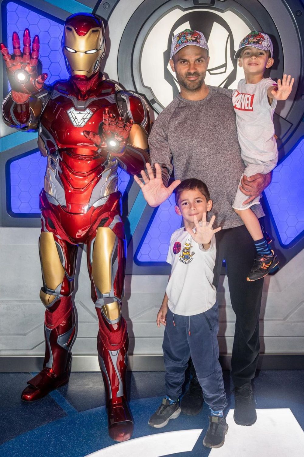 Tony With His Sons Having Fun