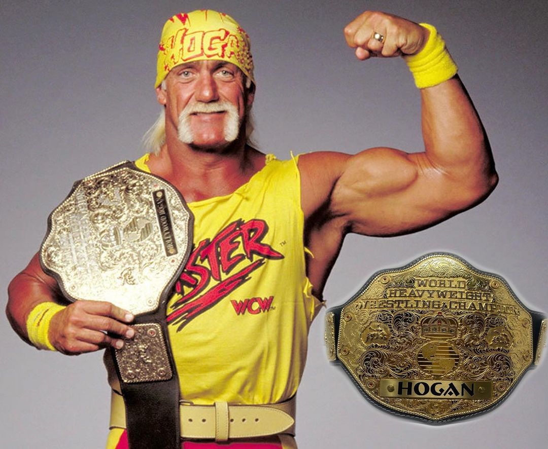 Hulk Hogan With His Belt