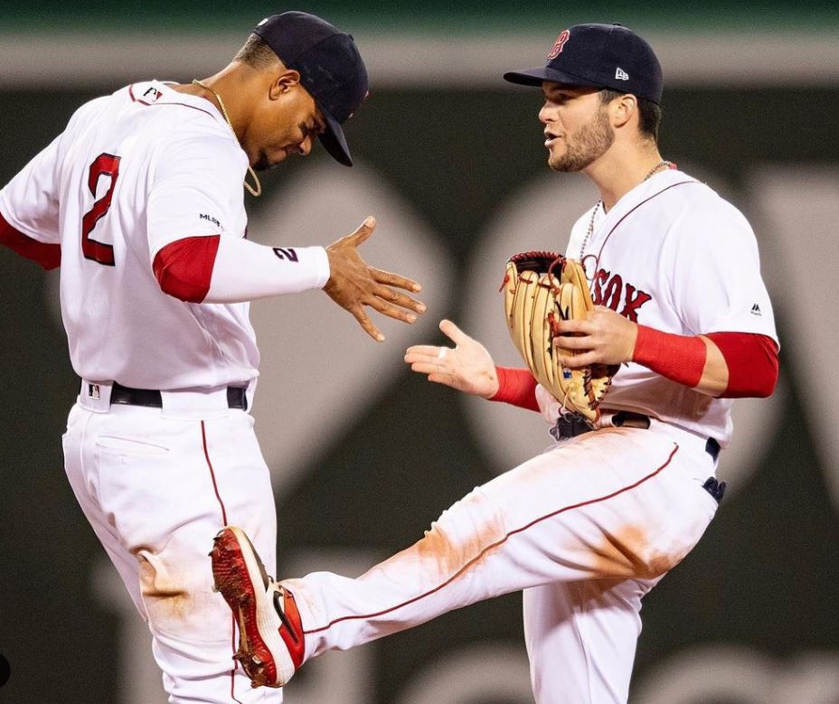 Andrew Benintendi with Xander