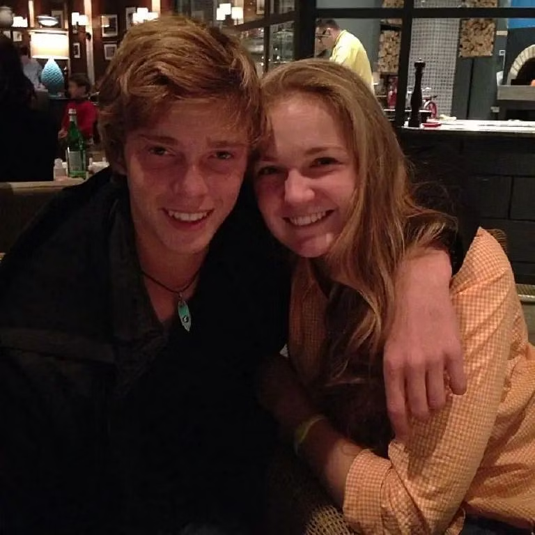 Andrey With His Sister 