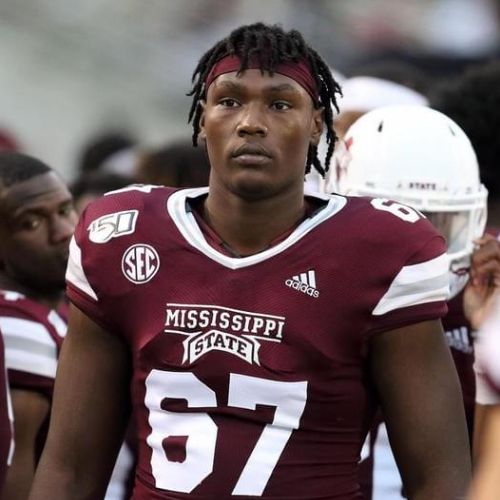 Charles Cross During His College Football Career At Mississippi State University