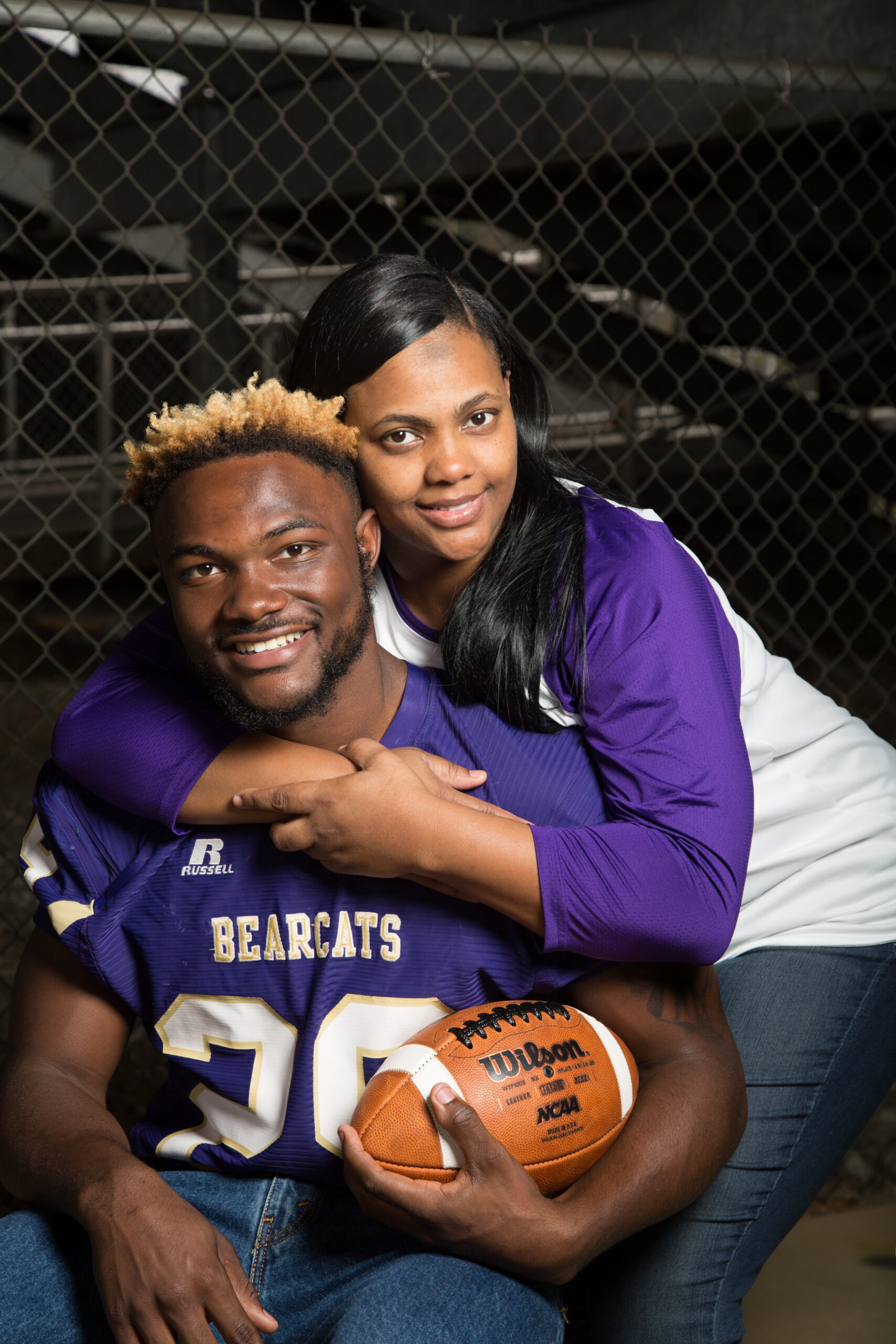 Dameon Pierce With His Sister 