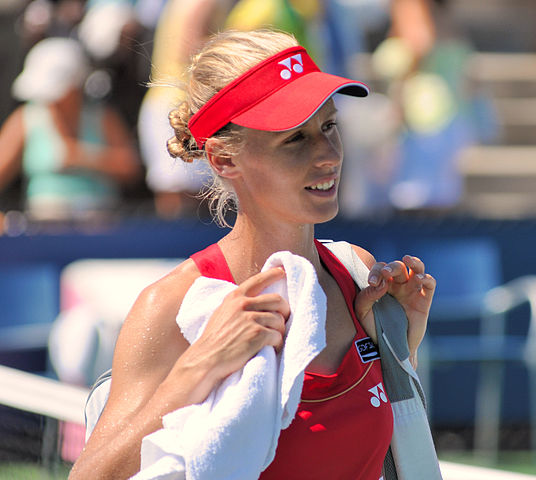 Elena Dementieva at the 2010 US Open