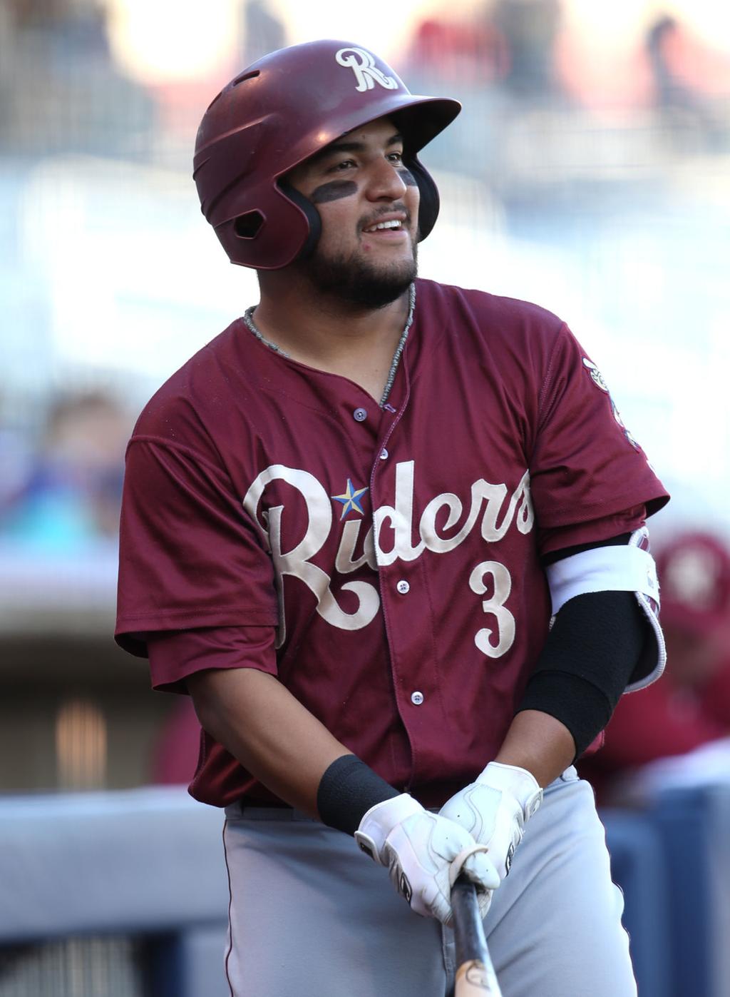 Jose Trevino with the Minor League Baseball team Frisco RoughRiders (Source: Tulsa World)