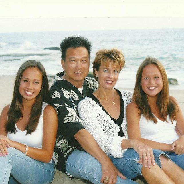 Edward Kwan(Father), Susan Matthews Kwan(mother) and sister(Rachel Kwan)