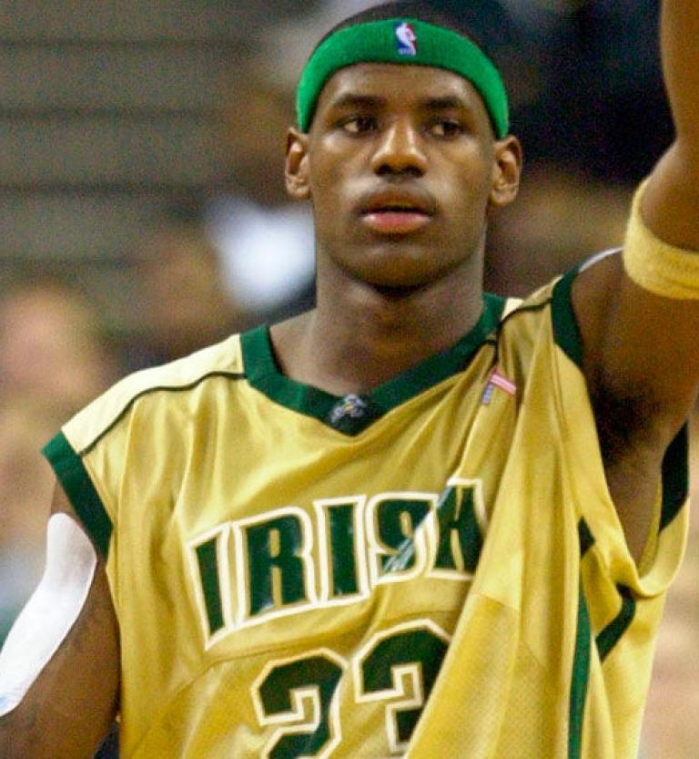 LeBron James During His High School