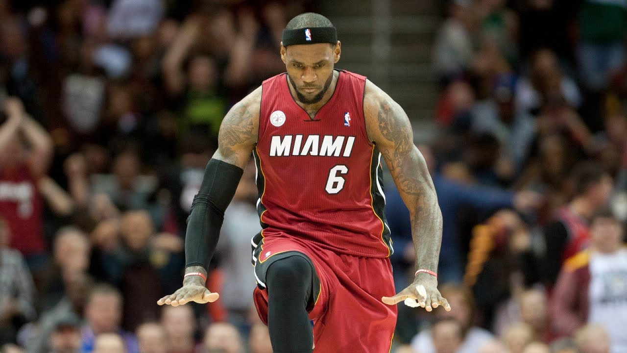 LeBron Wearing Miami Jersey