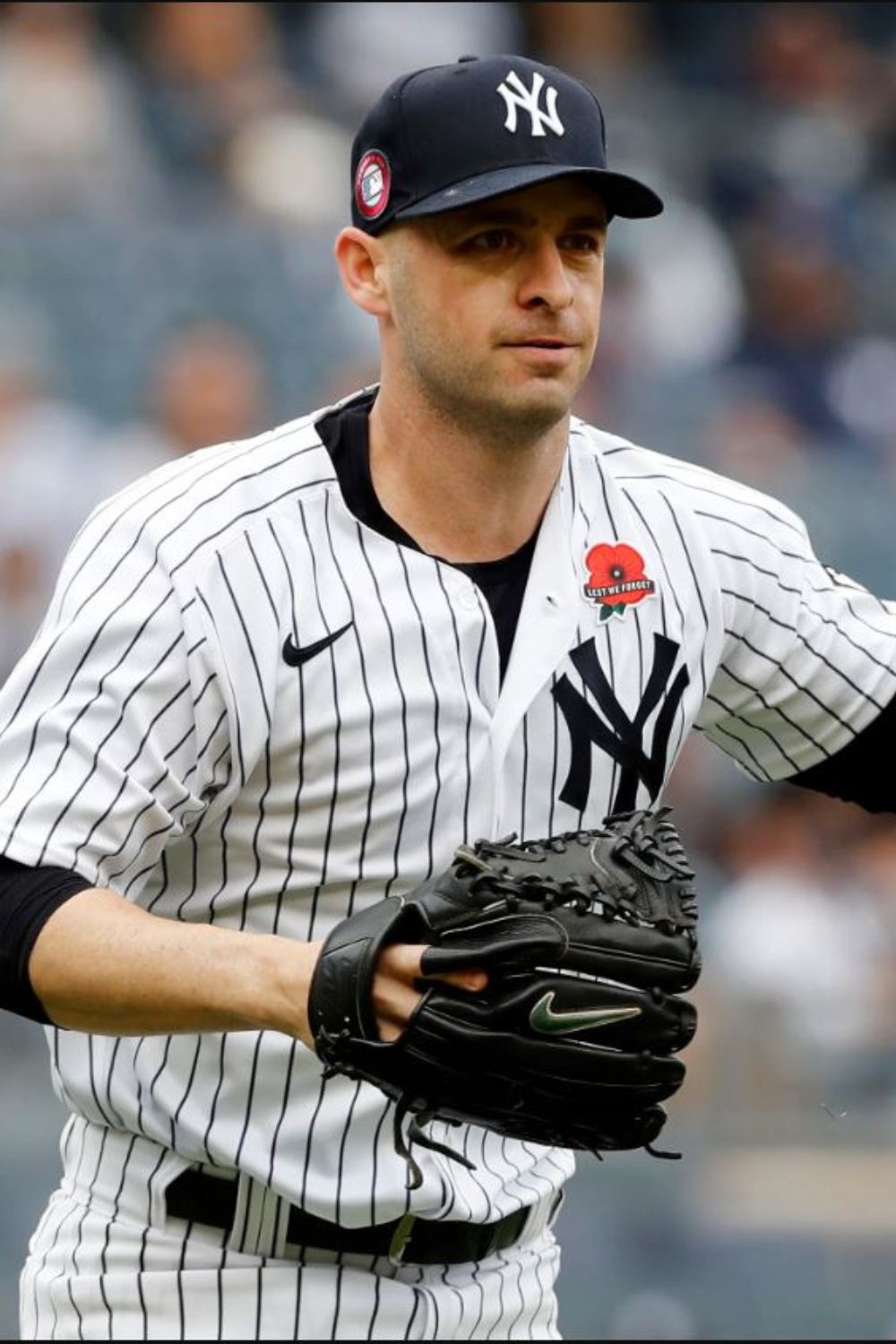 Lucas Luetge Playing For The MLB Team Yankees