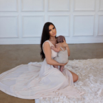 Maralee Nichols with her baby Theo