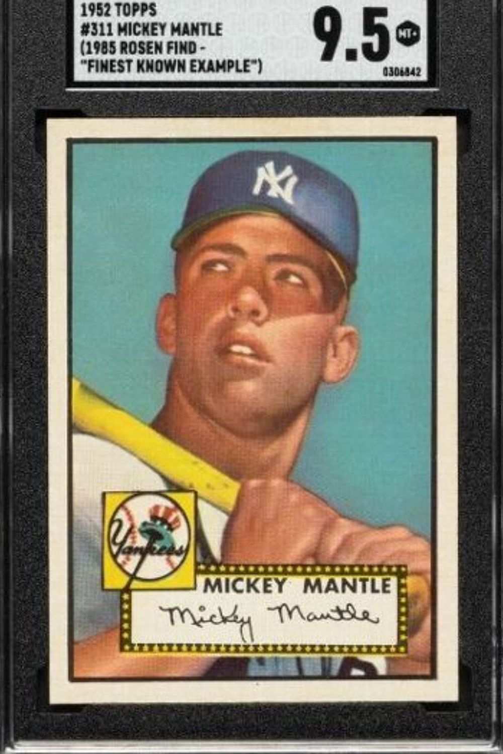 Mickey Mantle 1952 Baseball Card (Source: ESPN)