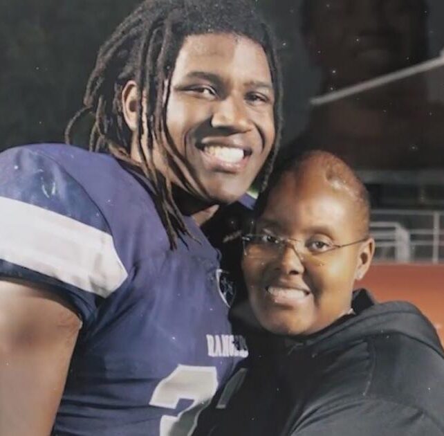 Nick Bolton and his mother Jalunda (Source: CBS News)