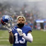 Odell Wearing Giants Jersey