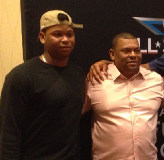 Rafael Devers and his father Rafael Sr. (Source: Celebrities InfoSeeMedia)