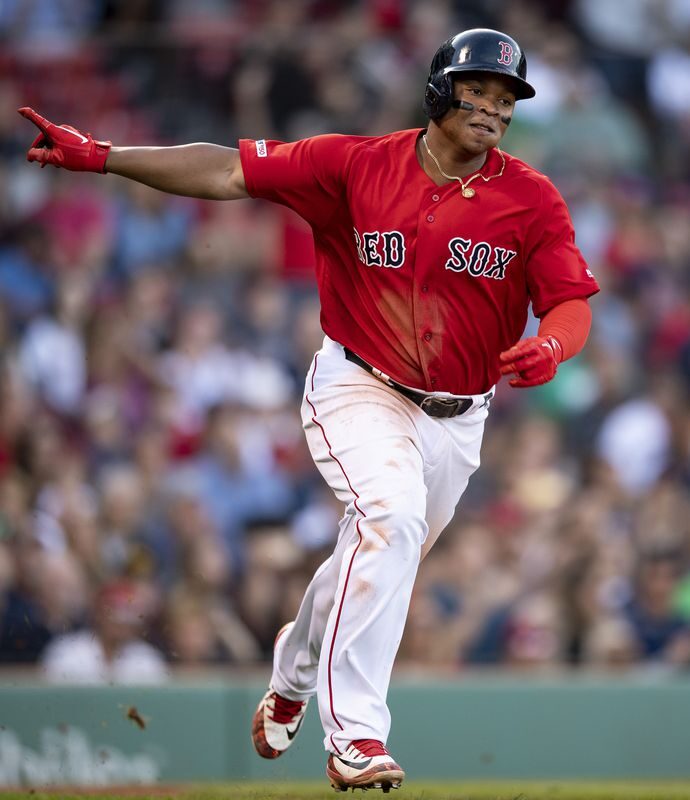 Rafael Devers in the Boston Red Sox jersey (Source: Over The Monster)