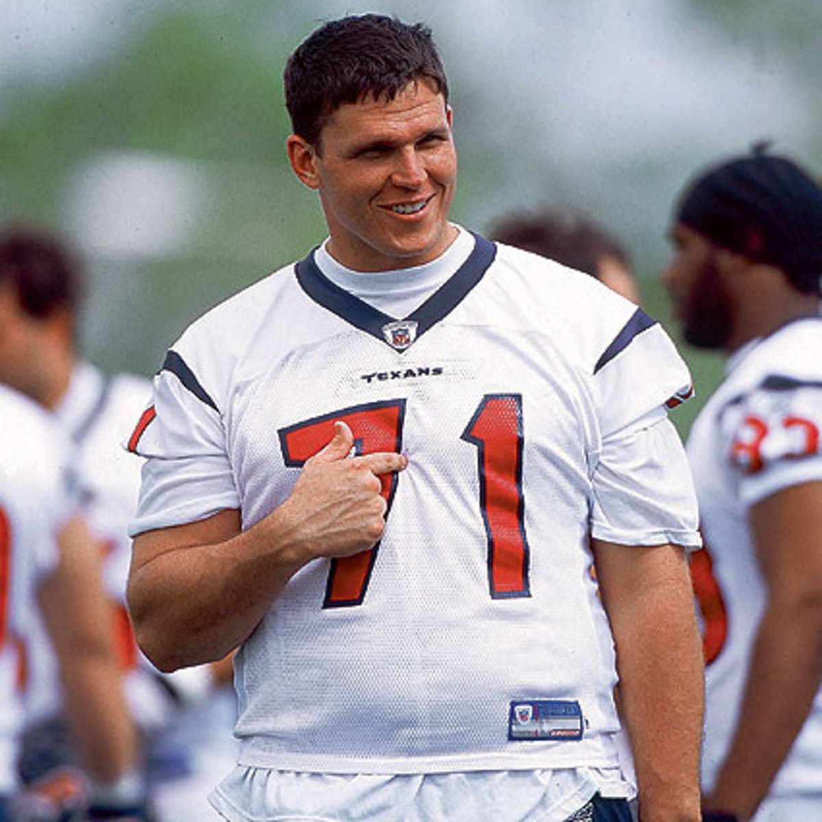 Tony Boselli in his Houston Texans Jersey