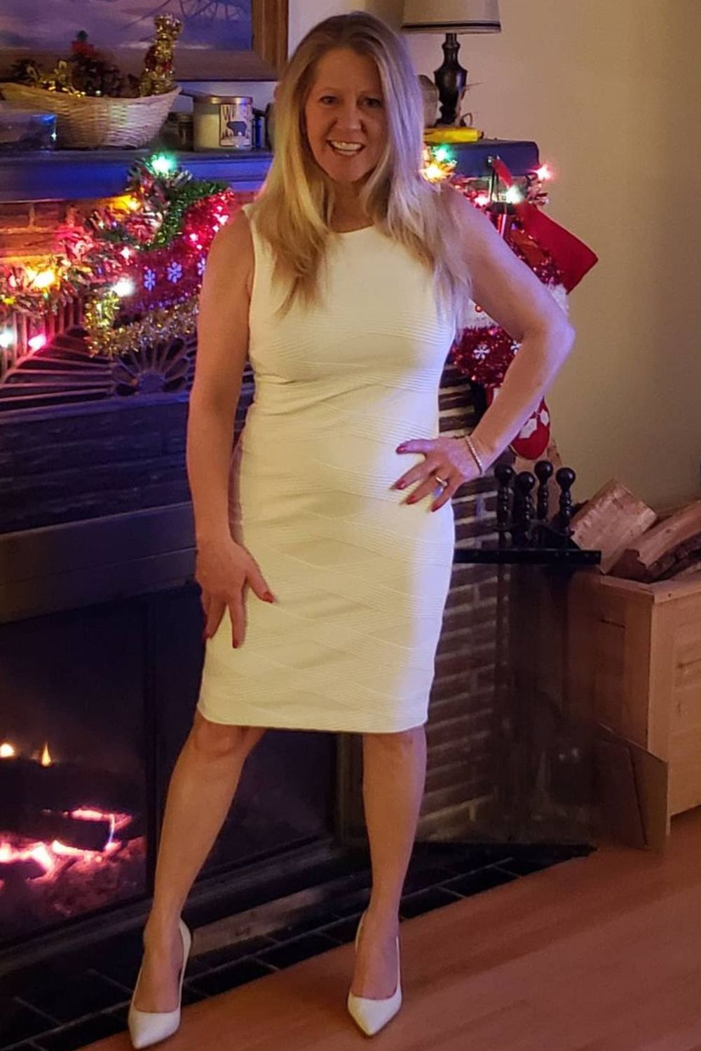 Tonya Harding In A White Dress