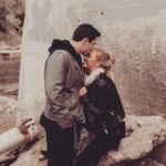 Emily-being-kissed-by-his-boyfriend-Baker